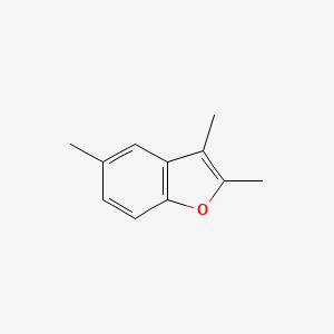molecular formula C11H12O B14706649 2,3,5-Trimethyl-1-benzofuran CAS No. 21417-73-2