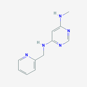 N4-methyl-N6-(pyridin-2-ylmethyl)pyrimidine-4,6-diamine