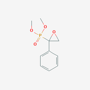 molecular formula C10H13O4P B14706667 Dimethyl (2-phenyloxiran-2-yl)phosphonate CAS No. 13340-63-1
