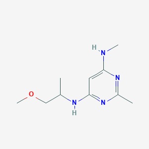 N4-(1-methoxypropan-2-yl)-N6,2-dimethylpyrimidine-4,6-diamine