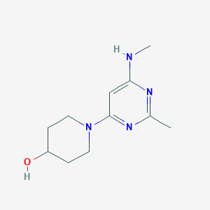 1-(2-Methyl-6-(methylamino)pyrimidin-4-yl)piperidin-4-ol