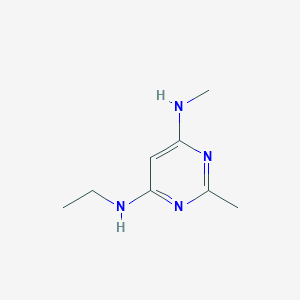 molecular formula C8H14N4 B1470678 N4-ethyl-N6,2-dimethylpyrimidine-4,6-diamine CAS No. 1539003-47-8