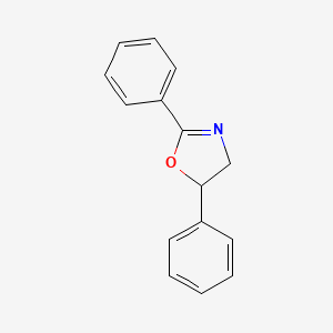 molecular formula C15H13NO B14706794 2,5-Diphenyl-4,5-dihydro-1,3-oxazole CAS No. 22020-69-5