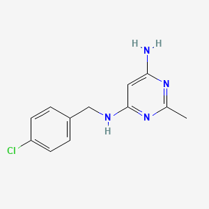 N4-(4-chlorobenzyl)-2-methylpyrimidine-4,6-diamine