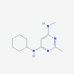 N4-cyclohexyl-N6,2-dimethylpyrimidine-4,6-diamine