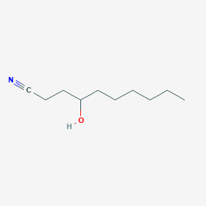 molecular formula C10H19NO B14706849 4-Hydroxydecanenitrile CAS No. 24241-73-4
