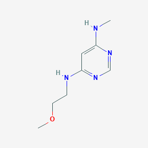 N4-(2-methoxyethyl)-N6-methylpyrimidine-4,6-diamine