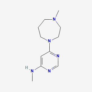 N-methyl-6-(4-methyl-1,4-diazepan-1-yl)pyrimidin-4-amine