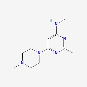 N,2-dimethyl-6-(4-methylpiperazin-1-yl)pyrimidin-4-amine