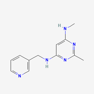 N4,2-dimethyl-N6-(pyridin-3-ylmethyl)pyrimidine-4,6-diamine