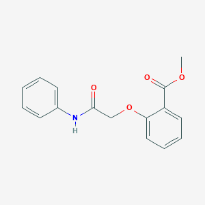 molecular formula C16H15NO4 B14706892 Methyl 2-(phenylcarbamoylmethoxy)benzoate CAS No. 20745-67-9