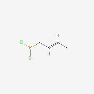 molecular formula C4H7Cl2P B14706925 2-Buten-1-yl-dichlorophosphine CAS No. 20420-07-9