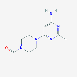 1-(4-(6-Amino-2-methylpyrimidin-4-yl)piperazin-1-yl)ethan-1-one