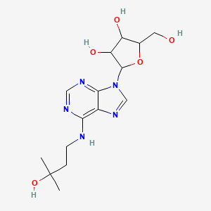 molecular formula C15H23N5O5 B14706930 N6-(3-Hydroxy-3-methylbutyl)adenosine CAS No. 23477-26-1
