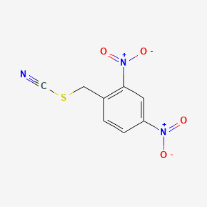 molecular formula C8H5N3O4S B14706938 Thiocyanic acid, 2,4-dinitrobenzyl ester CAS No. 13287-50-8
