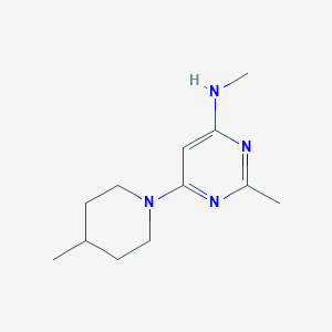 N,2-dimethyl-6-(4-methylpiperidin-1-yl)pyrimidin-4-amine
