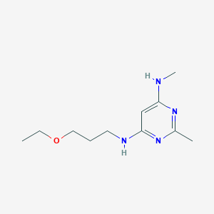 N4-(3-ethoxypropyl)-N6,2-dimethylpyrimidine-4,6-diamine