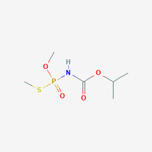 molecular formula C6H14NO4PS B14706963 Propan-2-yl [methoxy(methylsulfanyl)phosphoryl]carbamate CAS No. 23505-16-0