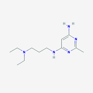 N4-(3-(diethylamino)propyl)-2-methylpyrimidine-4,6-diamine