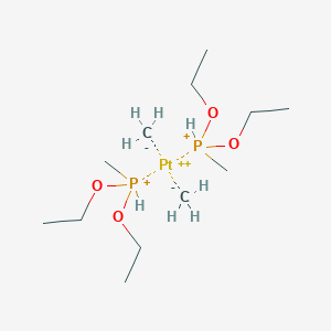 molecular formula C12H34O4P2Pt+2 B147070 Platinum, bis(triethylphosphite-p)dimethyl- CAS No. 127620-12-6