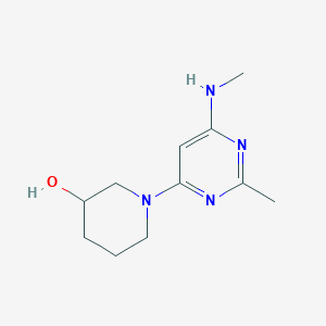 molecular formula C11H18N4O B1470700 1-(2-Methyl-6-(methylamino)pyrimidin-4-yl)piperidin-3-ol CAS No. 1500735-29-4