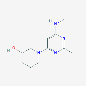 1-(2-Methyl-6-(methylamino)pyrimidin-4-yl)piperidin-3-ol