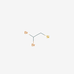 molecular formula C2H3Br2Si B14707015 beta-Dibromoethylsilane 