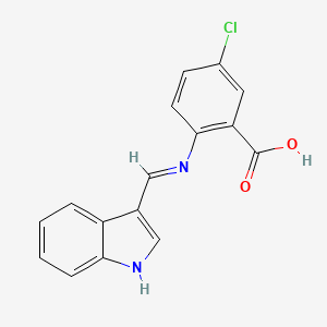 molecular formula C16H11ClN2O2 B14707039 N-3-Chlorophenylanthranilic acid CAS No. 22394-36-1