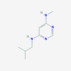 molecular formula C9H16N4 B1470705 N4-isobutyl-N6-methylpyrimidine-4,6-diamine CAS No. 1526577-45-6