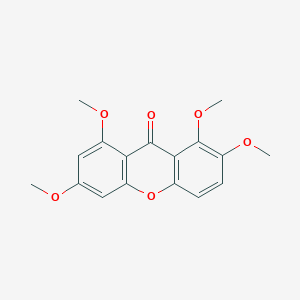 molecular formula C17H16O6 B14707058 1,2,6,8-Tetramethoxy-9H-xanthen-9-one CAS No. 20882-73-9