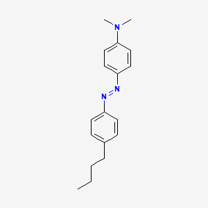 molecular formula C18H23N3 B14707129 p-((p-Butylphenyl)azo)-N,N-dimethylaniline CAS No. 24596-39-2