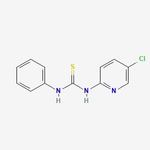 molecular formula C12H10ClN3S B14707182 1-(5-Chloropyridin-2-yl)-3-phenylthiourea CAS No. 21780-62-1