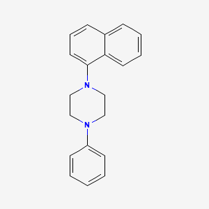 molecular formula C20H20N2 B14707187 Piperazine, 1-(1-naphthalenyl)-4-phenyl- CAS No. 14961-37-6