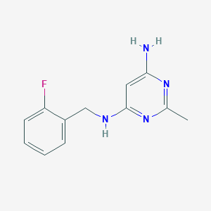N4-(2-fluorobenzyl)-2-methylpyrimidine-4,6-diamine