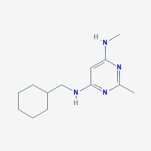 molecular formula C13H22N4 B1470723 N4-(cyclohexylmethyl)-N6,2-dimethylpyrimidine-4,6-diamine CAS No. 1514217-81-2