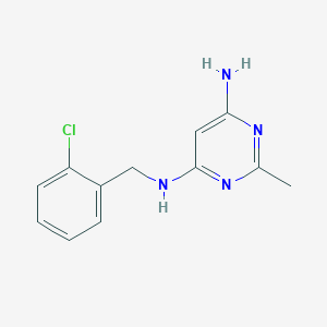 N4-(2-chlorobenzyl)-2-methylpyrimidine-4,6-diamine