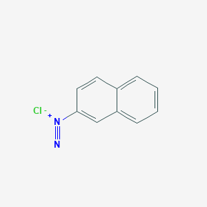 molecular formula C10H7ClN2 B14707339 Naphthalene-2-diazonium chloride CAS No. 20893-80-5
