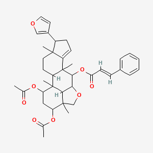 molecular formula C39H46O8 B14707376 Nimbolin A CAS No. 24480-41-9
