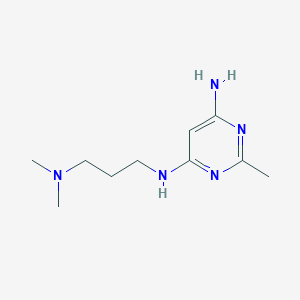 N4-(3-(dimethylamino)propyl)-2-methylpyrimidine-4,6-diamine