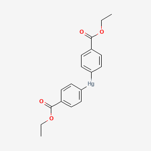 molecular formula C18H18HgO4 B14707405 Bis[4-(ethoxycarbonyl)phenyl]mercury CAS No. 15245-47-3