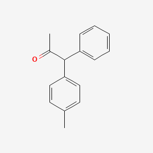 molecular formula C16H16O B14707415 1-(4-Methylphenyl)-1-phenylpropan-2-one CAS No. 23417-40-5