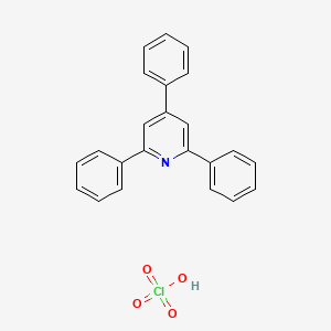 molecular formula C23H18ClNO4 B14707421 Pyridine, 2,4,6-triphenyl-, perchlorate CAS No. 23056-53-3