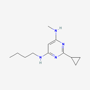 molecular formula C12H20N4 B1470747 N4-butyl-2-cyclopropyl-N6-methylpyrimidine-4,6-diamine CAS No. 1518603-96-7