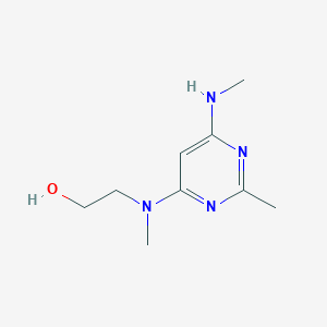 2-(Methyl(2-methyl-6-(methylamino)pyrimidin-4-yl)amino)ethan-1-ol