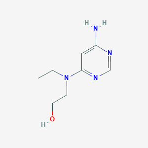molecular formula C8H14N4O B1470759 2-((6-Aminopyrimidin-4-yl)(ethyl)amino)ethan-1-ol CAS No. 1505576-60-2