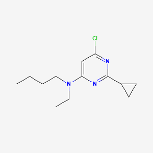molecular formula C13H20ClN3 B1470764 N-butyl-6-chloro-2-cyclopropyl-N-ethylpyrimidin-4-amine CAS No. 1529125-16-3