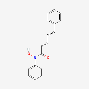 molecular formula C17H15NO2 B14707672 N-Hydroxy-N,5-diphenylpenta-2,4-dienamide CAS No. 22861-42-3