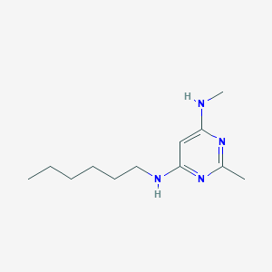 N4-hexyl-N6,2-dimethylpyrimidine-4,6-diamine