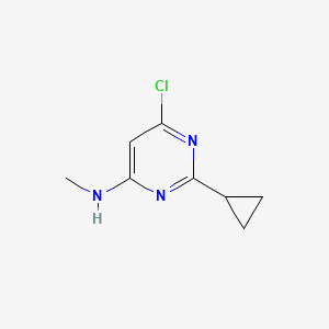 6-chloro-2-cyclopropyl-N-methylpyrimidin-4-amine