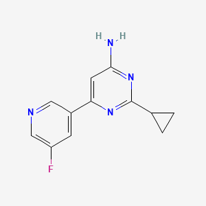 2-Cyclopropyl-6-(5-fluoropyridin-3-yl)pyrimidin-4-amine